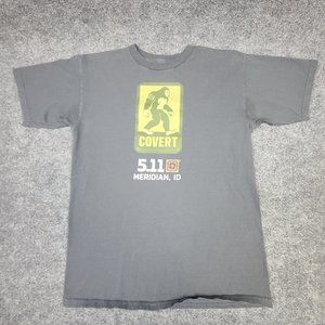 511 Tactical Mens T Shirt Medium Short Sleeve 100% Cotton Pullover Covert